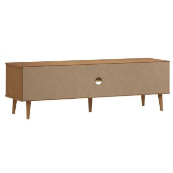 TV-Schrank MOLDE Braun 158x40x49 cm Massivholz Kiefer