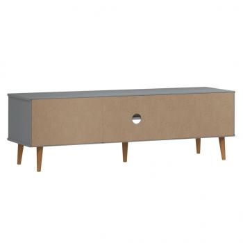 TV-Schrank MOLDE Grau 158x40x49 cm Massivholz Kiefer