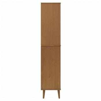 Bücherregal MOLDE Braun 85x35x170,5 cm Massivholz Kiefer