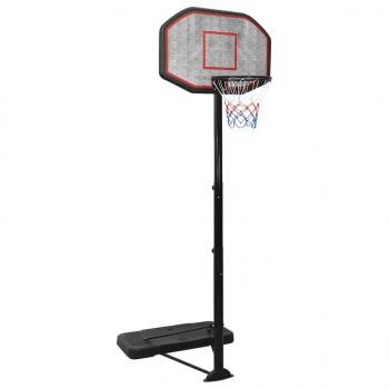 ARDEBO.de - Basketballständer Schwarz 258-363 cm Polyethylen