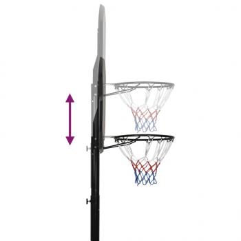 Basketballständer Schwarz 258-363 cm Polyethylen