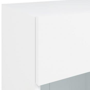 TV-Wandschrank mit LED-Leuchten Weiß 40x30x60,5 cm