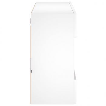 TV-Wandschrank mit LED-Leuchten Weiß 78,5x30x60,5 cm