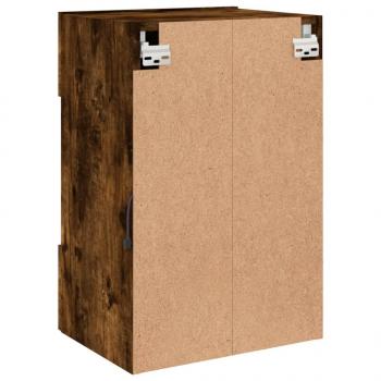 TV-Wandschrank mit LED-Leuchten Räuchereiche 40x30x60,5 cm