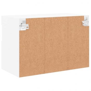 TV-Wandschrank mit LED-Leuchten Weiß 60x30x40 cm