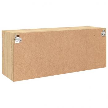 TV-Wandschrank mit LED-Leuchten Sonoma-Eiche 100x30x40 cm