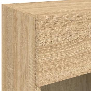 TV-Wandschrank mit LED-Leuchten Sonoma-Eiche 40x30x60,5 cm