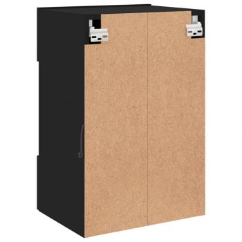 TV-Wandschrank mit LED-Leuchten Schwarz 40x30x60,5 cm