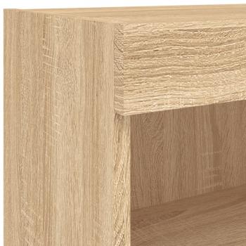 TV-Wandschrank mit LED-Leuchten Sonoma-Eiche 60x30x40 cm