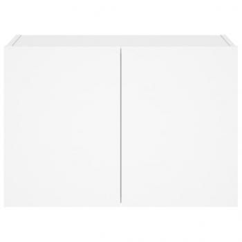 TV-Wandschrank mit LED-Leuchten Weiß 60x35x41 cm