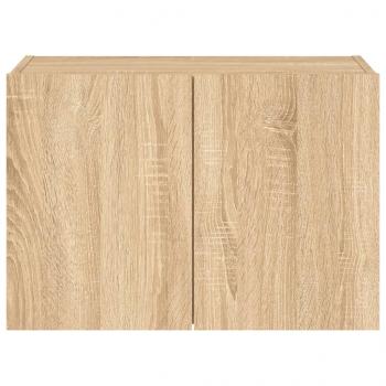 TV-Wandschrank mit LED-Leuchten Sonoma-Eiche 60x35x41 cm