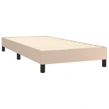 Boxspringbett mit Matratze & LED Cappuccino-Braun 90x200cm