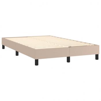 Boxspringbett mit Matratze & LED Cappuccino-Braun 120x200cm