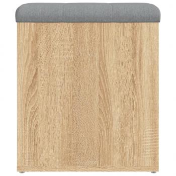 Sitzbank mit Stauraum Sonoma-Eiche 42x42x45 cm Holzwerkstoff