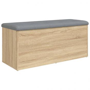 Sitzbank mit Stauraum Sonoma-Eiche 102x42x45 cm Holzwerkstoff