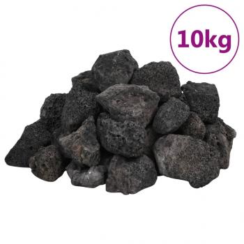 Lavagranulat 10 kg Schwarz 3-5 cm