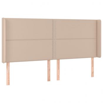 Boxspringbett mit Matratze & LED Cappuccino-Braun 200x200cm