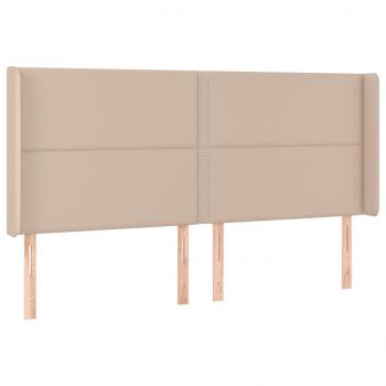 Boxspringbett mit Matratze & LED Cappuccino-Braun 180x200cm