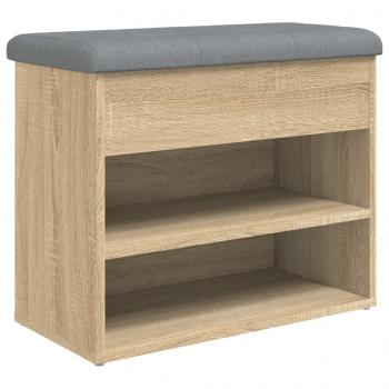 Schuhbank Sonoma-Eiche 62x32x50 cm Holzwerkstoff