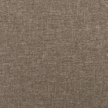 Bettgestell mit Kopfteil Taupe 160x200 cm Stoff