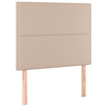 Kopfteile 2 Stk. Cappuccino-Braun 90x5x78/88 cm Kunstleder