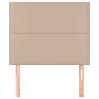 Kopfteile 2 Stk. Cappuccino-Braun 90x5x78/88 cm Kunstleder