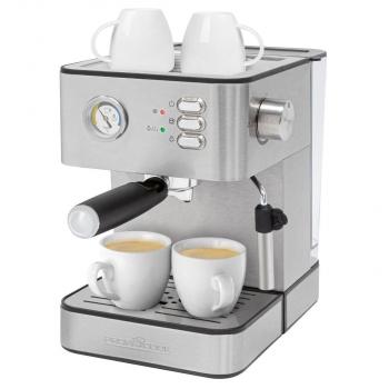 ProfiCook PC-ES 1209 Espressoautomat, bis 20 bar, stufenlose Dampfmenge, inox (501209)