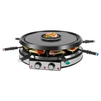 ProfiCook Raclette-/Fonduekombination PC-RG/FD 1245, 1900 W, Edelstahl