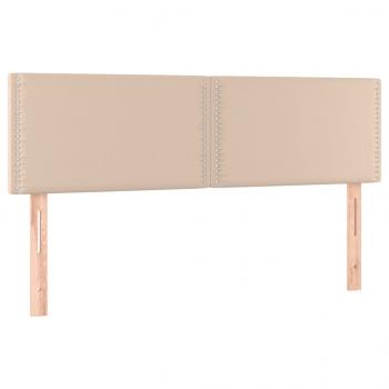 Boxspringbett mit Matratze & LED Cappuccino-Braun 140x190cm