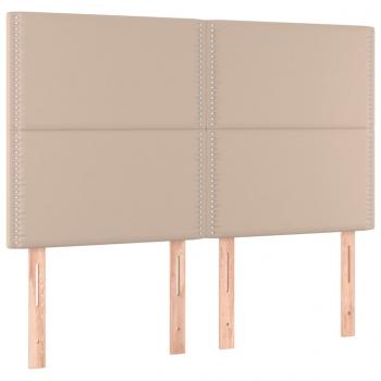 Boxspringbett Matratze Cappuccino-Braun 140x200cm Kunstleder