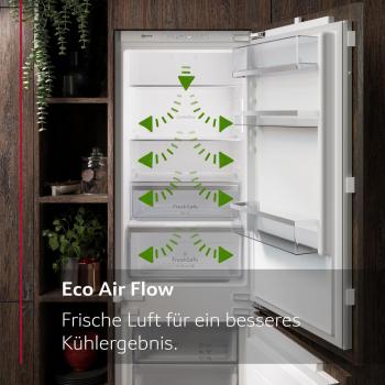 Neff KI7861SE0 N 30 Einbau Kühl-Gefrierkombination, 54,1 cm breit, 260L, Schlepptürtechnik, Eco Air Flow, LED Beleuchtung, NoFrost, Fresh Safe