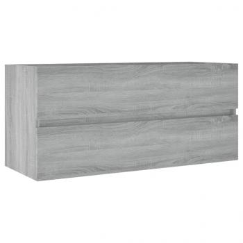 Waschbeckenunterschrank Grau Sonoma 100x38,5x45cm Holzwerkstoff