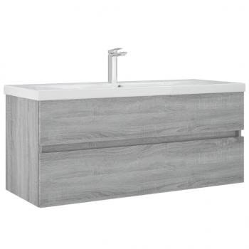 Waschbeckenunterschrank Grau Sonoma 100x38,5x45cm Holzwerkstoff