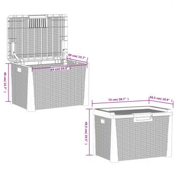 Gartentruhe Braun 125 L PP