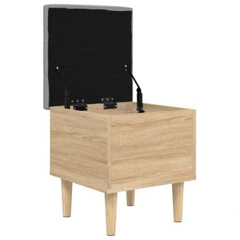 Sitzbank mit Stauraum Sonoma-Eiche 42x42x46 cm Holzwerkstoff