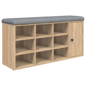 Schuhbank Sonoma-Eiche 102x32x50 cm Holzwerkstoff