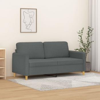 ARDEBO.de - 2-Sitzer-Sofa Dunkelgrau 140 cm Stoff