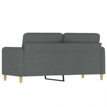 2-Sitzer-Sofa Dunkelgrau 140 cm Stoff