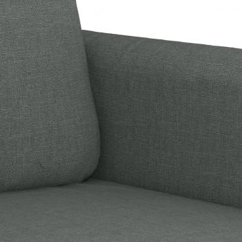 2-Sitzer-Sofa Dunkelgrau 140 cm Stoff