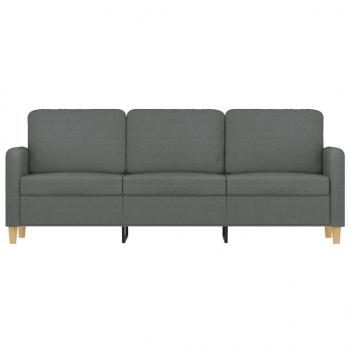 3-Sitzer-Sofa Dunkelgrau 180 cm Stoff