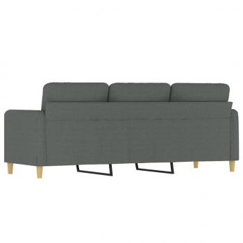 3-Sitzer-Sofa Dunkelgrau 180 cm Stoff