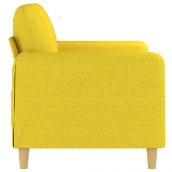 2-Sitzer-Sofa Hellgelb 120 cm Stoff