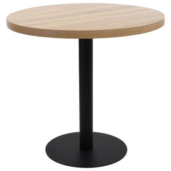 ARDEBO.de - Bistrotisch Hellbraun 80 cm MDF