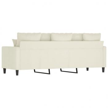 3-Sitzer-Sofa Creme 180 cm Samt