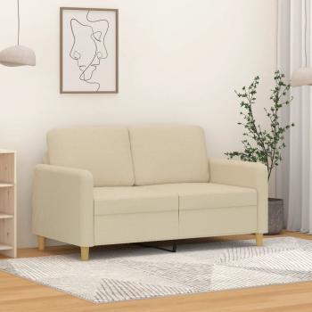 ARDEBO.de - 2-Sitzer-Sofa Creme 120 cm Stoff