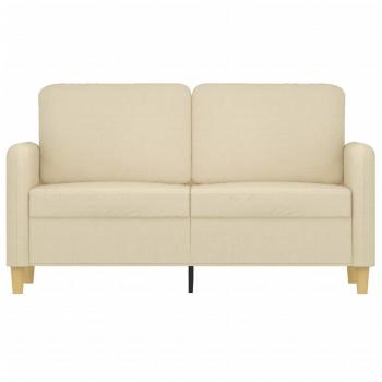 2-Sitzer-Sofa Creme 120 cm Stoff