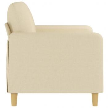 2-Sitzer-Sofa Creme 120 cm Stoff