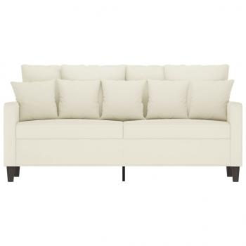 2-Sitzer-Sofa Creme 140 cm Samt