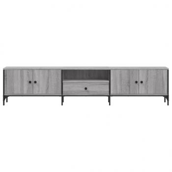 TV-Schrank mit Schublade Grau Sonoma 200x25x44 cm Holzwerkstoff