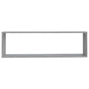 Wandregale 2 Stk. Grau Sonoma 100x15x30 cm Holzwerkstoff